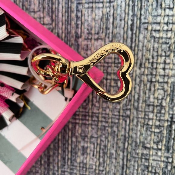 Betsey Johnson Keychain Girl Bag Bangle gold Tone Keys Holder new in box - Picture 6 of 8